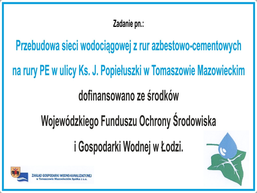 WFOŚiGW w Łodzi - dofinansowanie zadań